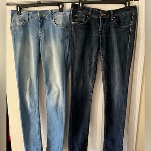 H&M WOMENS SUPER SKINNY SUPER LOW WAIST SIZE: 30/32